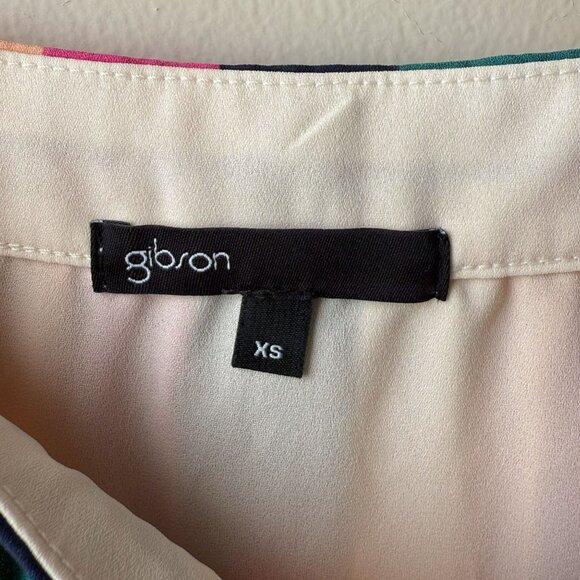Gibson Colorful Striped Pleated Skirt - Picture 9 of 13